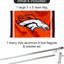 Kit mástil y soporte bandera naranja Broncos
