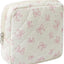 Bolsa maquillaje algodón acolchada con compartimentos