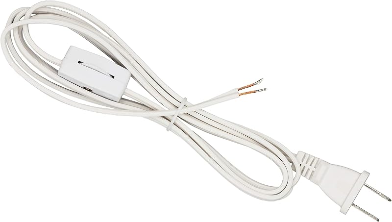 Cable lámpara 6ft con interruptor enchufe polarizado set 2