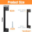 Protector puerta acero inox 7pulg set 1 negro