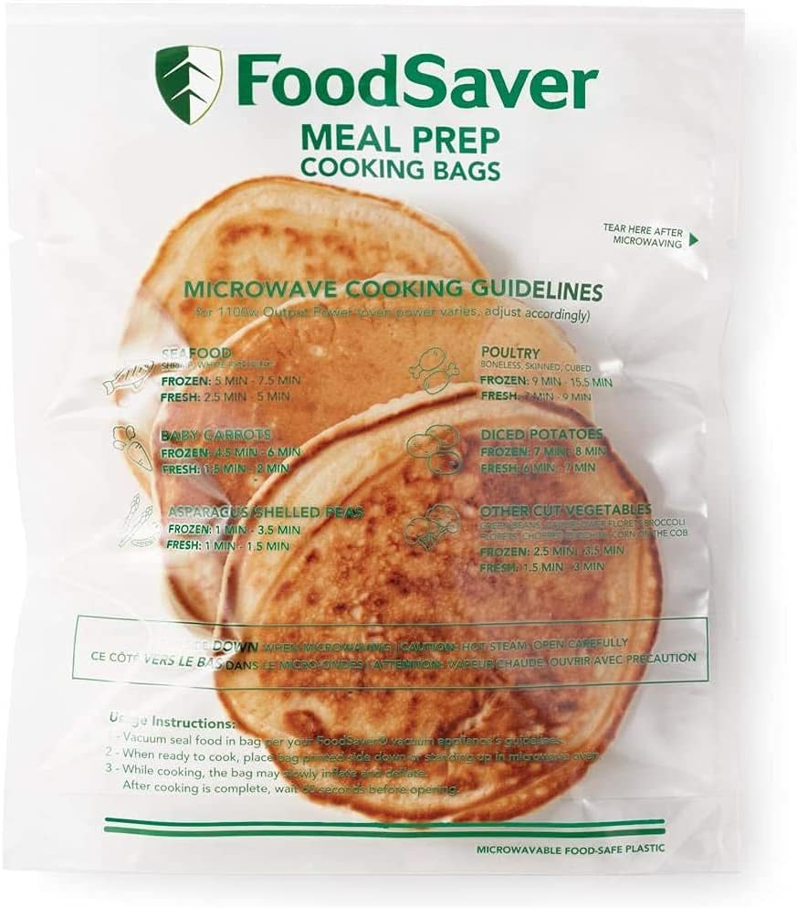 Bolsas para preparar comidas al vacío y microondas
