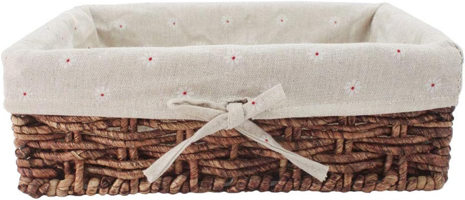 Cesta almacenamiento hojas maíz natural artesanía