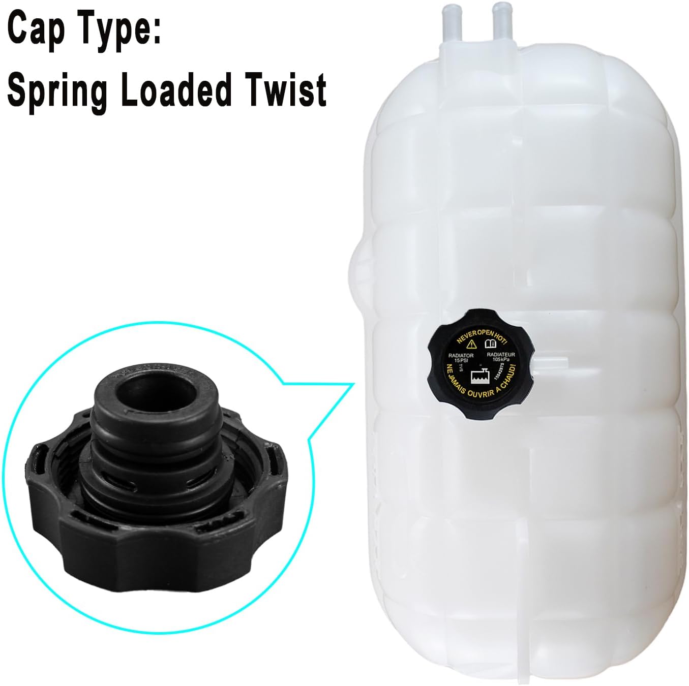 Tanque refrigerante motor comp Freightliner Century 01-07