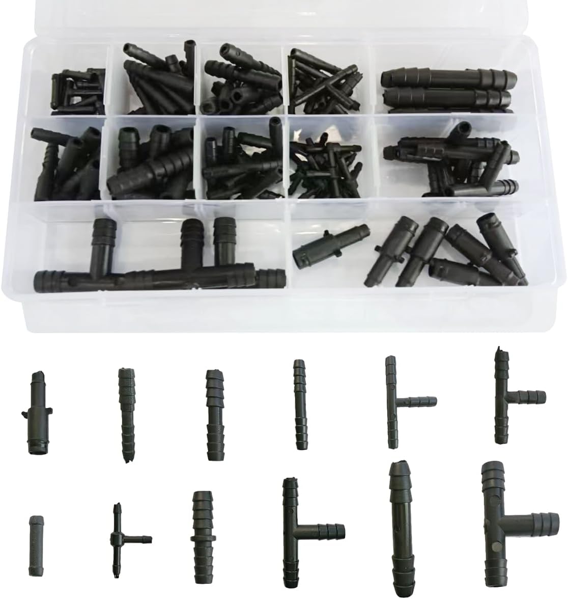 Kit 113 Pzas Conectores Vacío Tamaño T Reductor Nailon