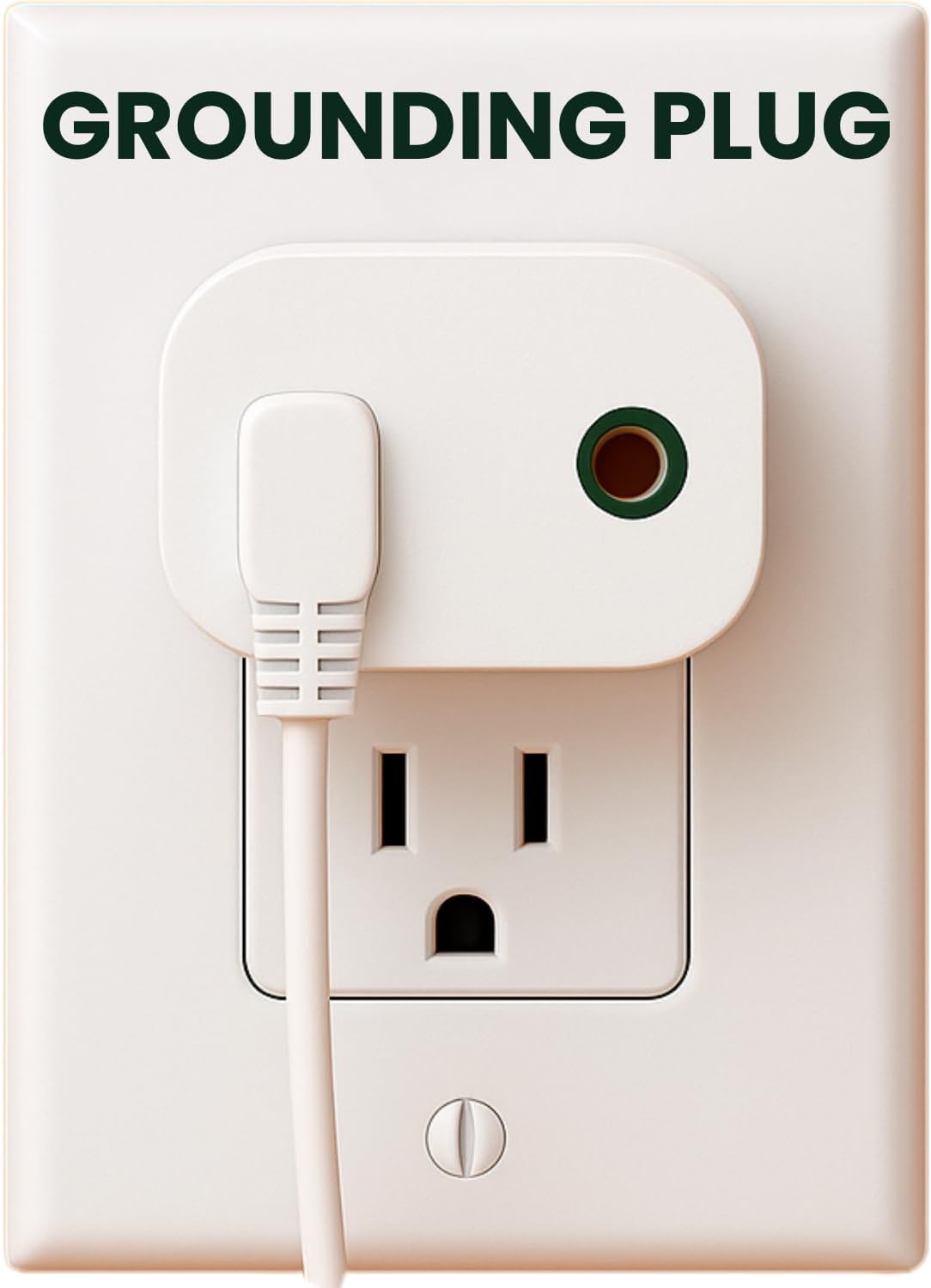 Adaptador enchufe conexión tierra para alfombras y sábanas