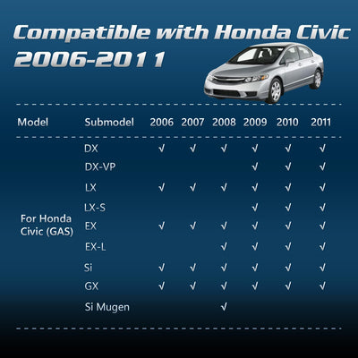 Alfombrillas piso maletero Honda Civic 06-11 TPE
