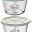 Recipientes Vidrio Con Tapas Blanco Verde