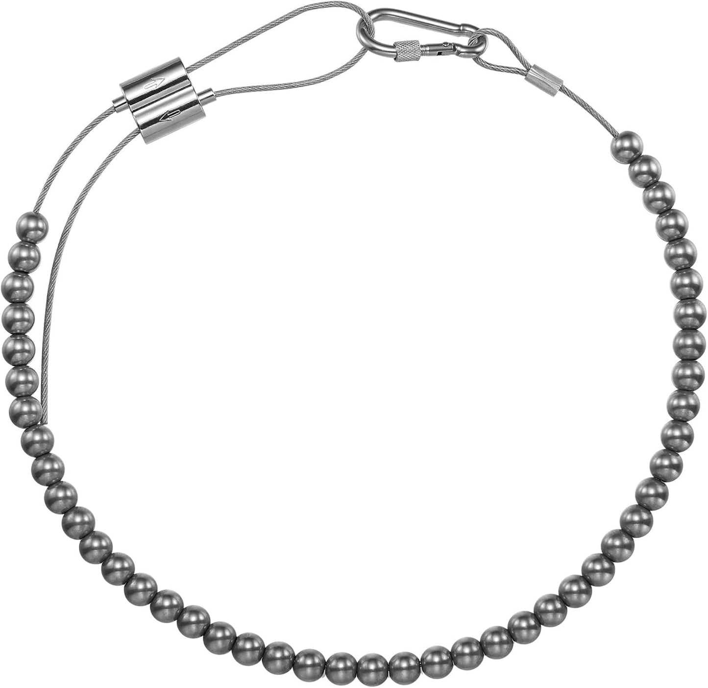 Anillo retenedor acero inox ajustable para asta bandera