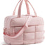 Bolsa gimnasio mujer 23L resistente agua con zapatos rosa