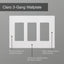 Placa pared decorativa 3 bandas satinado paladio