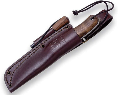 Cuchillo caza montañismo Trampero CN113-P hoja 3.94" cuero
