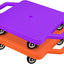 Tabla patinete deportivo con asas ruedas plástico colores