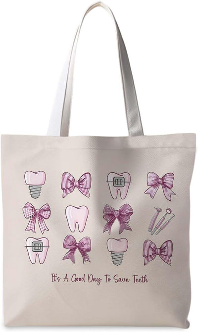 Bolsas de lona Bowknot modernas y prácticas para mujer