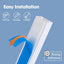 Kit ocultacables pared 630pulg TV pintable