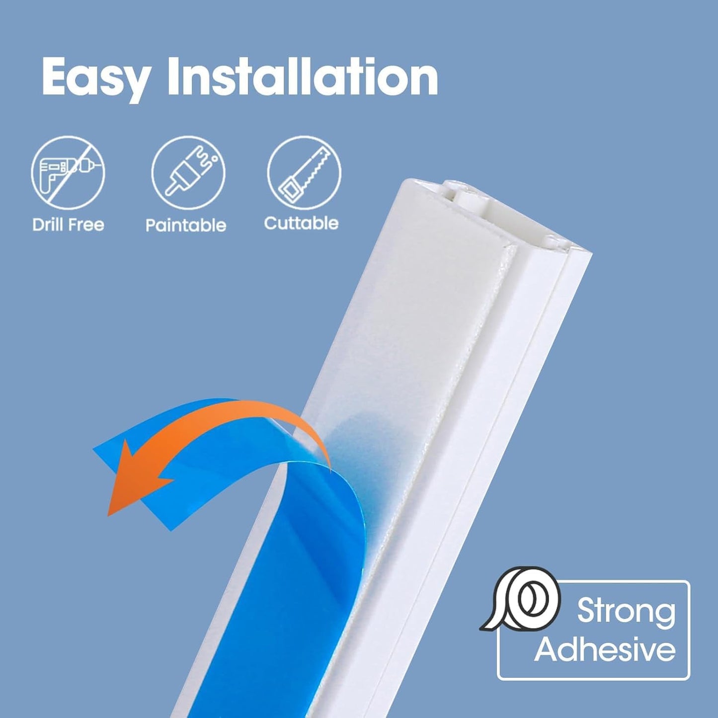 Kit ocultacables pared 630pulg TV pintable