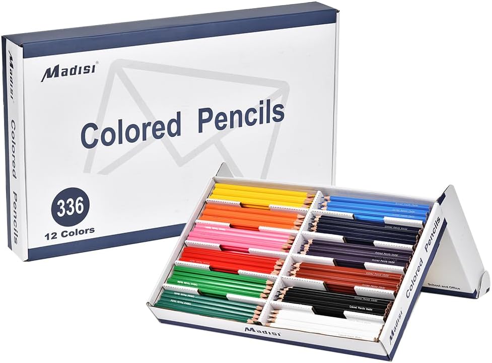 Lápices colores a granel 12 surtidos pack 336uds