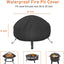 Cubierta hoguera 32" redonda 29-32" impermeable