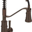 Grifo cocina bronce aceitado moderno con resorte y