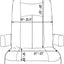 Fundas asiento autocaravana 2 Pzas cuero sintético clase A
