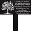 Estacas conmemorativas para cementerio impermeables