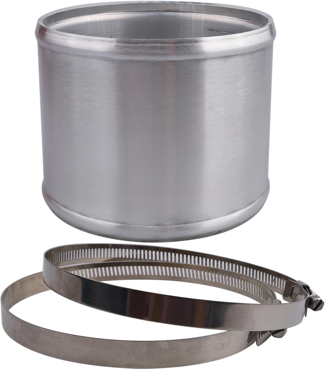 Junta manguera aluminio 5" con conector acero inox