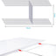 12 Letreros Jardín Blanco H 18x12pulg Garaje
