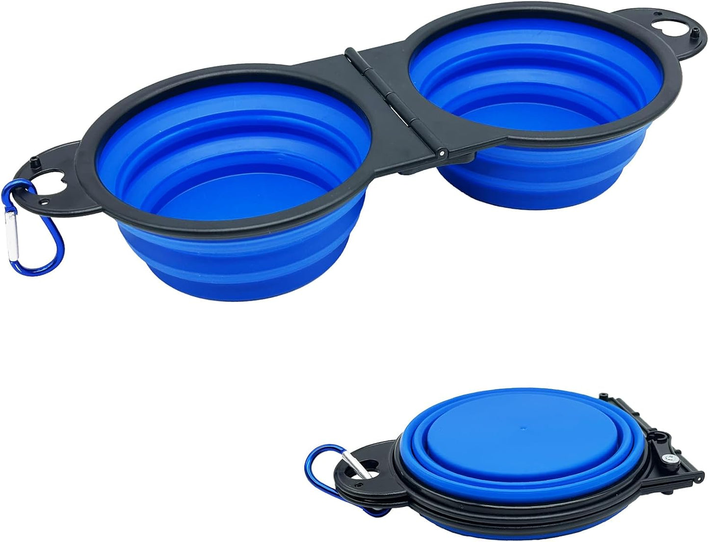 Cuenco agua plegable para perros 2en1 silicona viaje