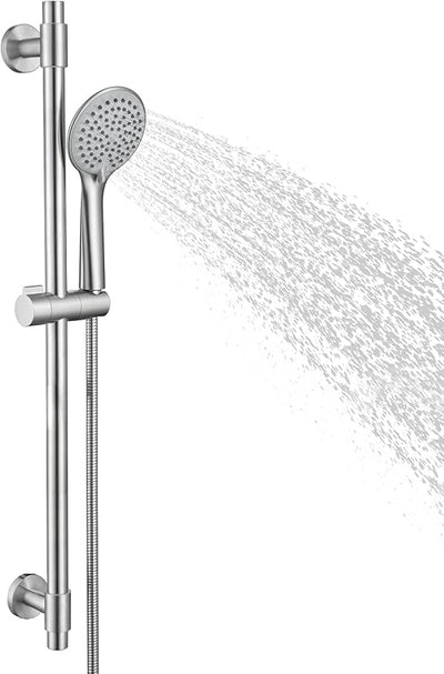 Barra ducha ajustable acero inox 5 funciones