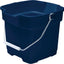 Balde cuadrado 12qt azul resistente para limpieza con mango