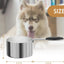 Taza medidora acero inox para mascotas con escala