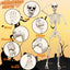 Esqueleto Halloween 5.4" con perro y gato decoración fiesta