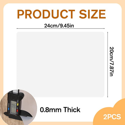 2 Hojas Silicón Transparente Antideslizante para Manualidades
