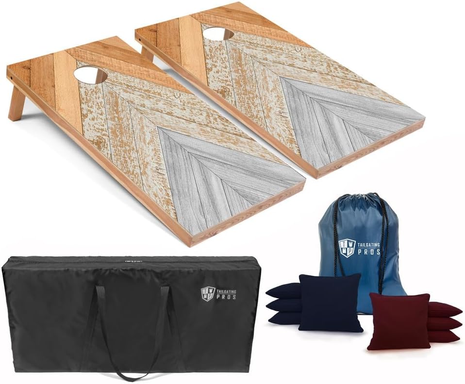 Tablas Cornhole 4x2pies set madera 8 bolsas frijol
