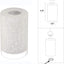 3 Pzas Pantalla Vidrio Esmerilado Lino Blanco 1.65"
