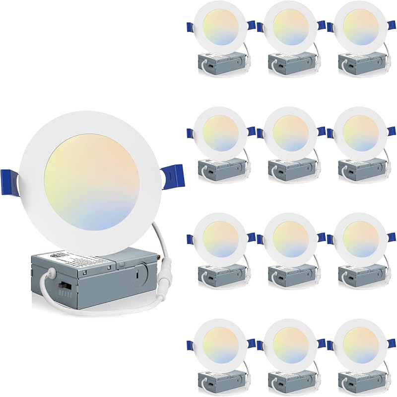 Pack 12 Luces LED Empotradas 4" 2700K-5000K