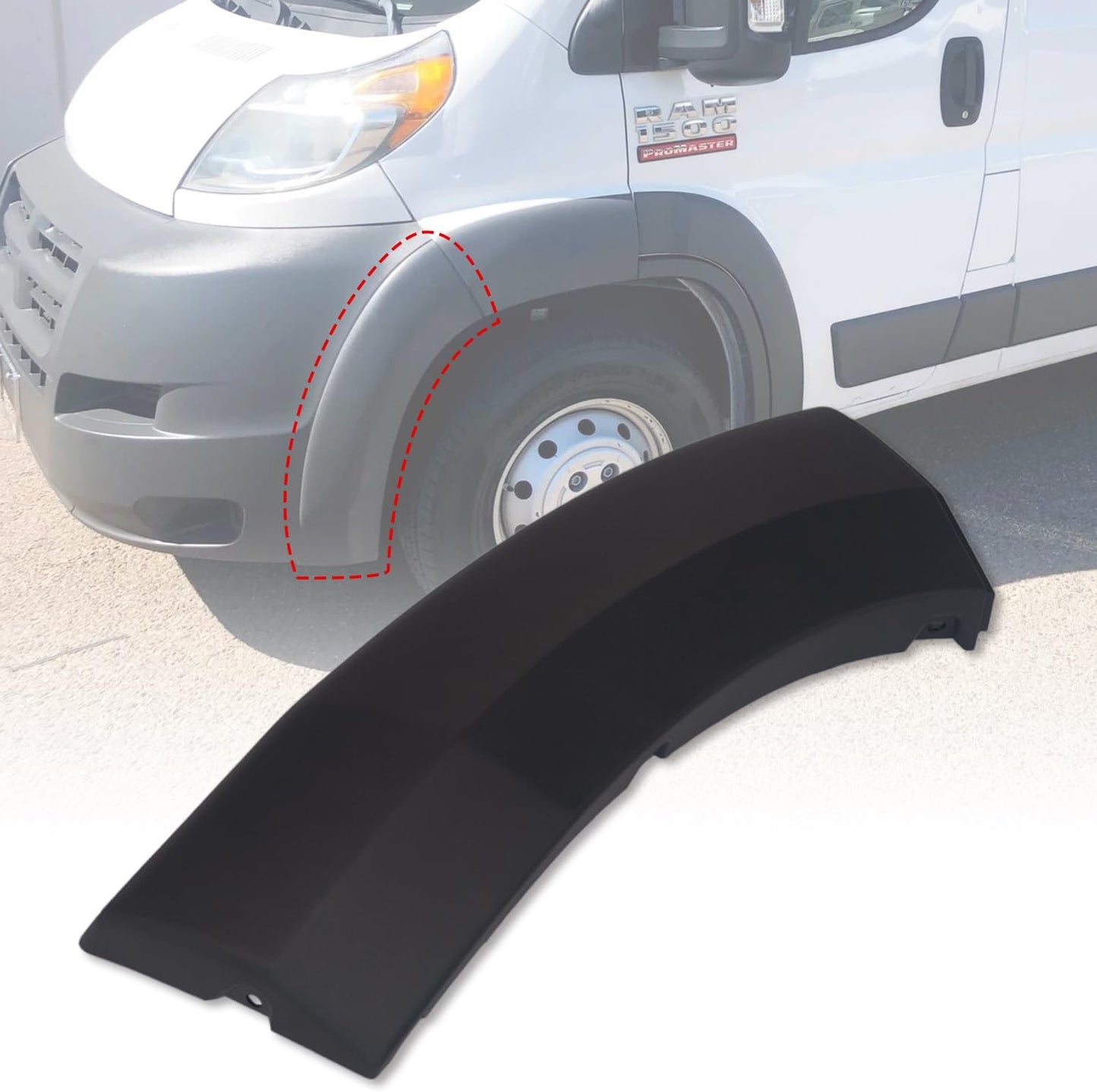 Moldura parachoques delantero Ram Promaster 22 izquierdo