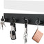 Soporte llaves pared metal autoadhesivo 4 ganchos negro