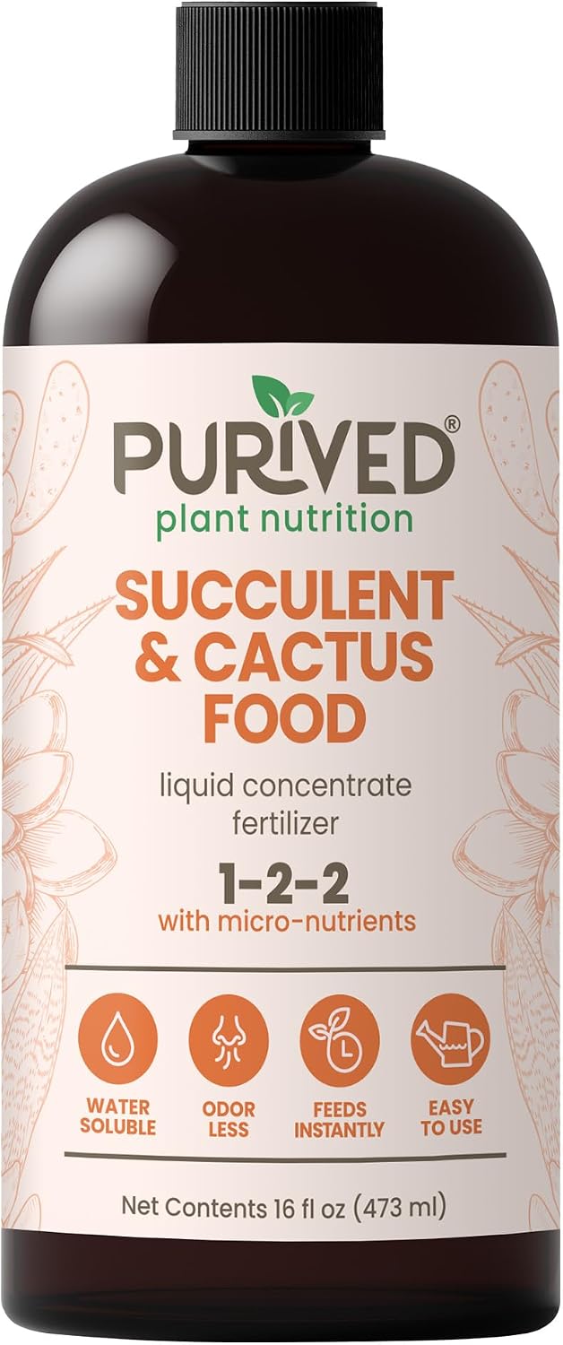 Fertilizante líquido suculentas cactus 16oz 50gal natural