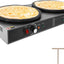 Máquina crepé eléctrica 3400w 110v doble placa antiadherente