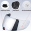 Protección visor casco motocicleta FG-17 Cromo Plateado