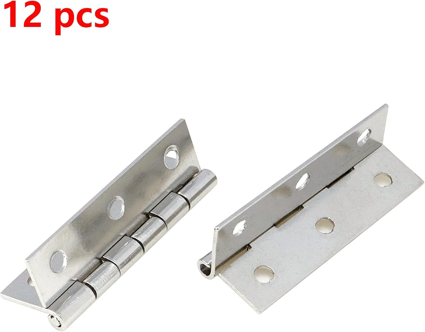 Bisagra plegable puerta armario 2pulg 12uds tono plateado