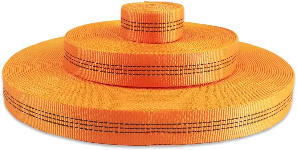 Correa tubular nailon CE UIAA 1" resistente para escalada