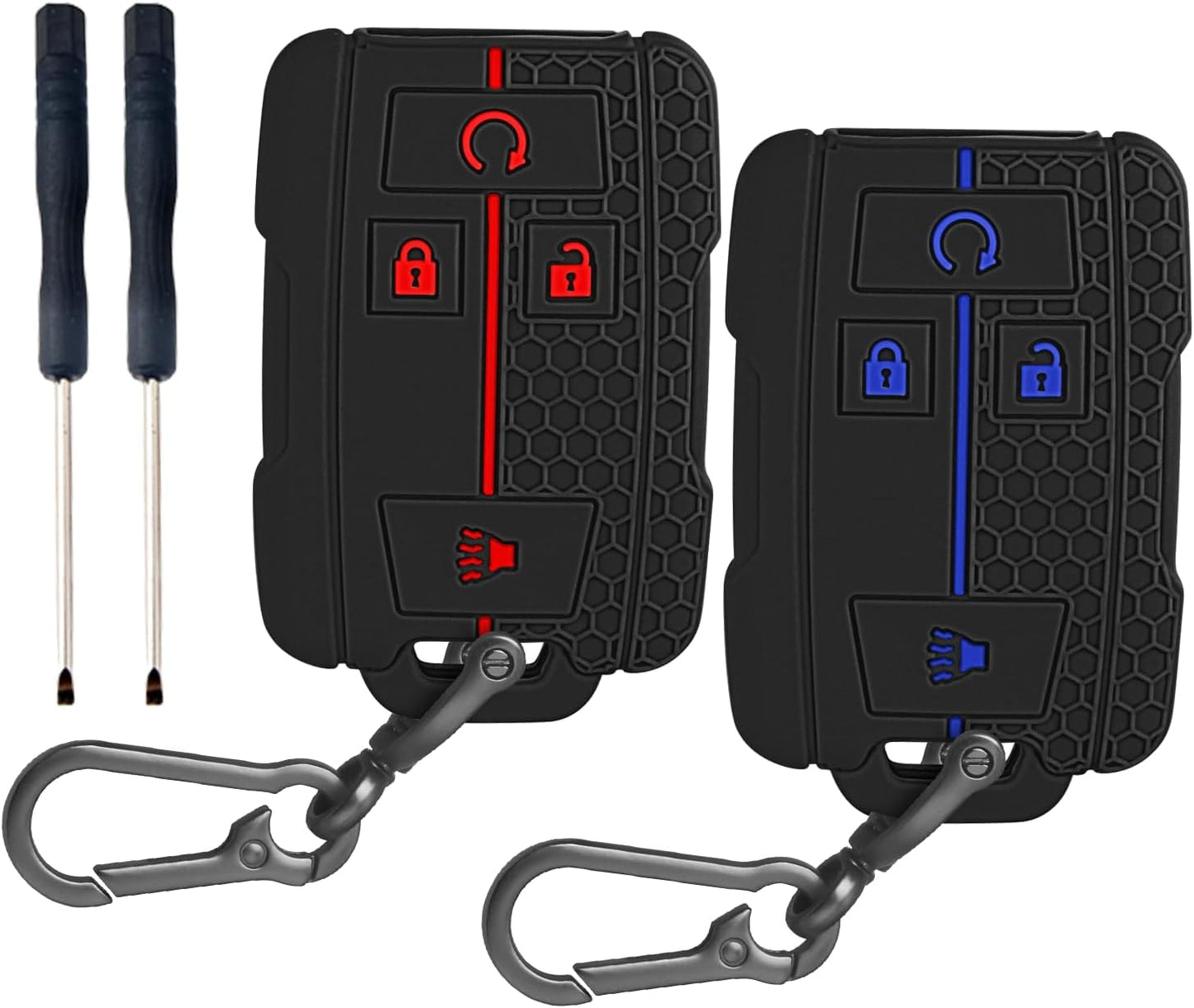 2 Pzas Funda Llave Silicona Chevy GMC Colorado Silverado