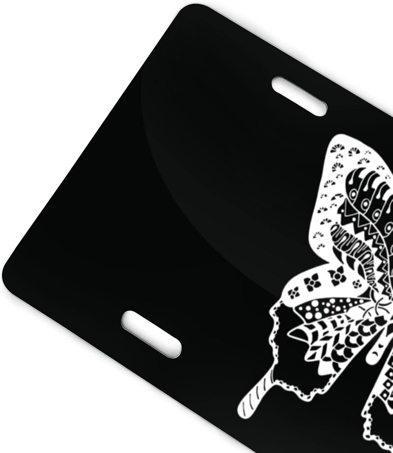 Placa matrícula aluminio grabada 6x12" decorativa automóvil