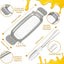 Cortador mantequilla acero inox 2 cuchillos ergonómico