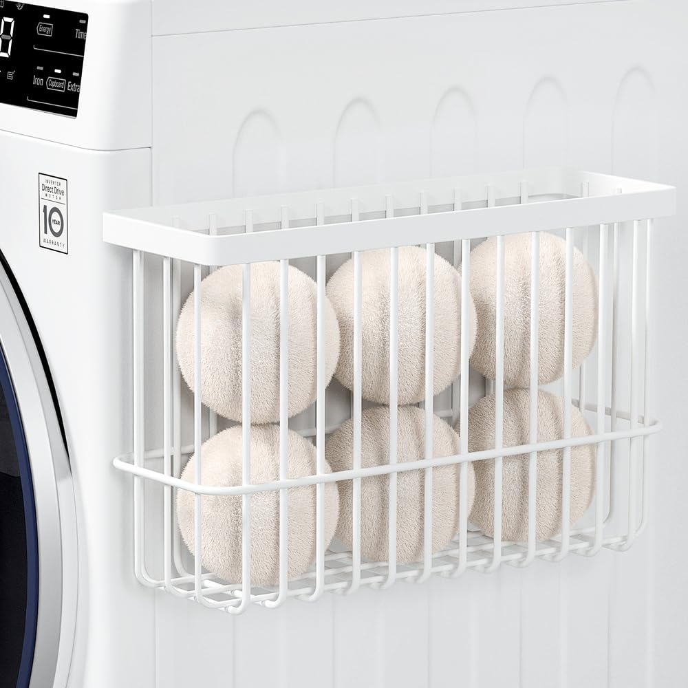 Soporte magnético para bolas de secadora lavandería