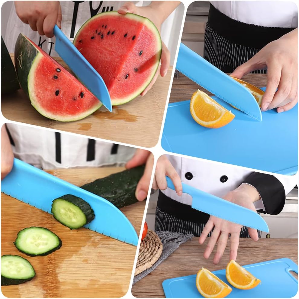 Cuchillo lechuga dentado plástico 11pulg sin BPA