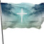 Bandera Fe de Cruz Pascua 3x5pies resistente brisa