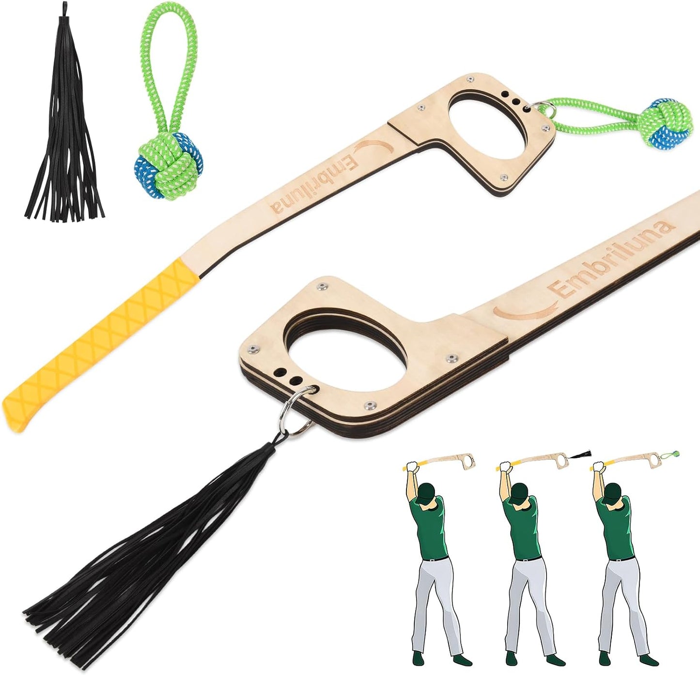 Entrenador swing golf para diestros y zurdos