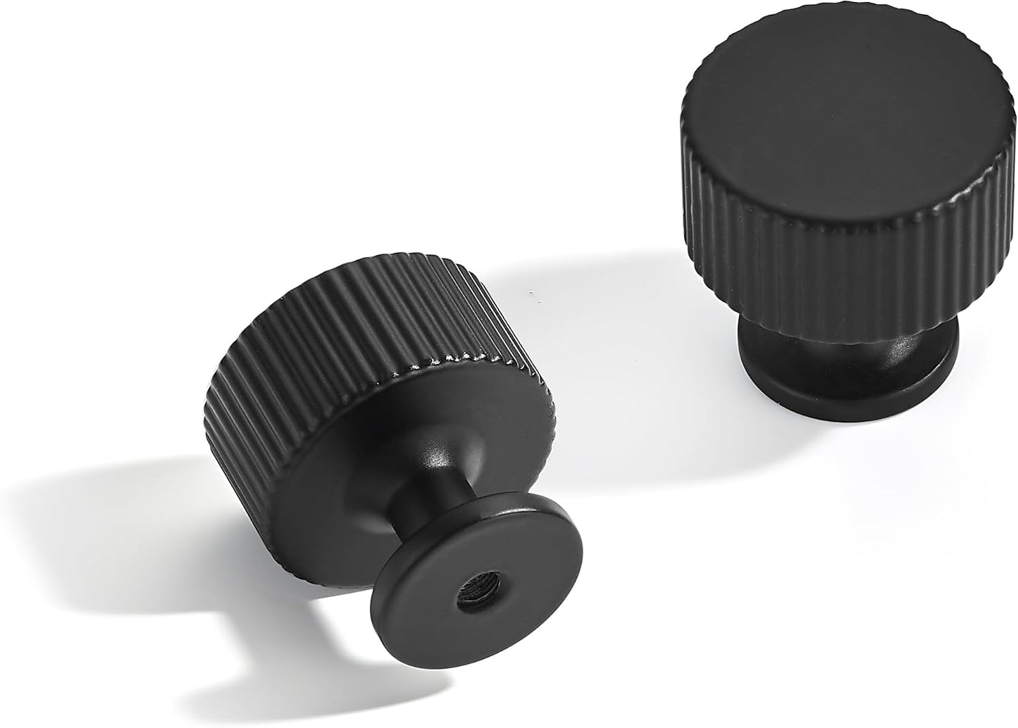 Set 10 Tiradores Gabinete Negro Mate para Cajones y Cocina